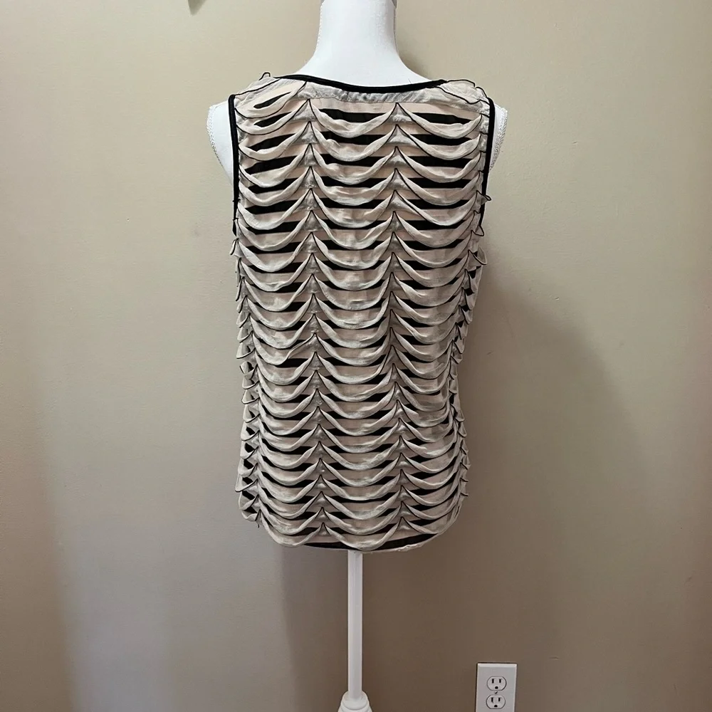 NY Collection Scalloped Sleeveless Top Size XL
